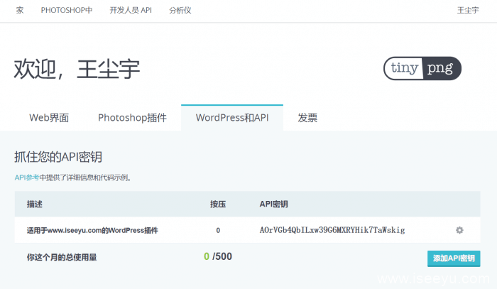 wordpress优化插件:图片压缩插件TinyPNG分享-第3张图片-王尘宇 wordpress优化插件:图片压缩插件TinyPNG分享-第3张图片-王尘宇